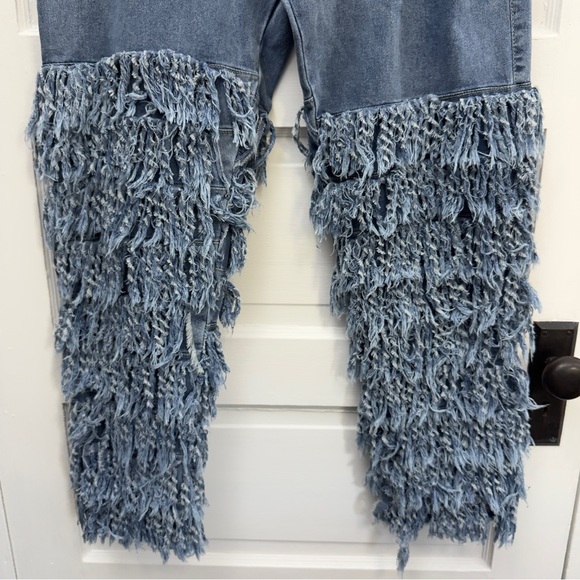 Cuyulitcik Fringe Statement Jeans Women’s 4XL - Picture 4 of 11